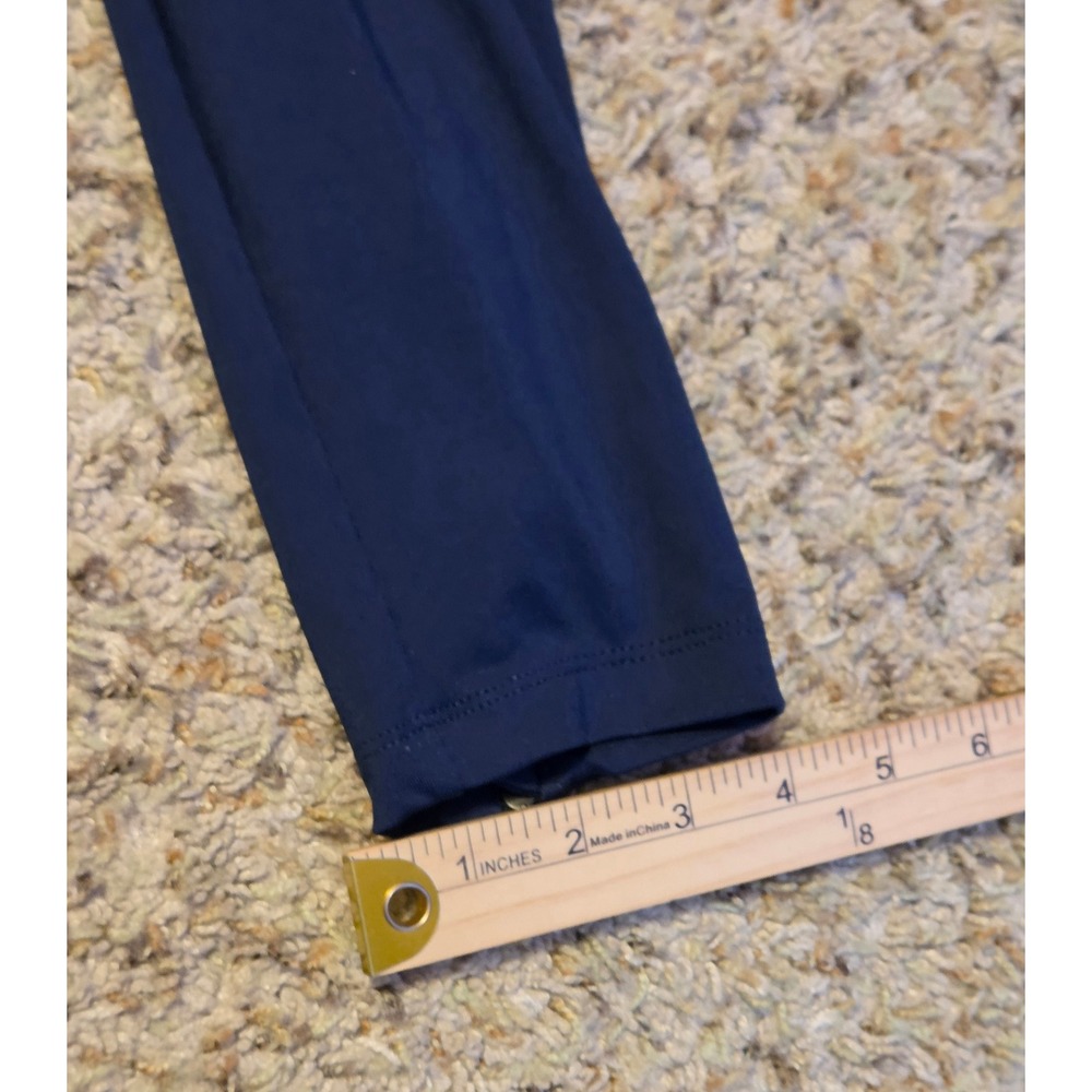 Nike Dri-Fit Running Tights Pants Mens Size Medium Blue Zip Legs - Picture 7 of 11